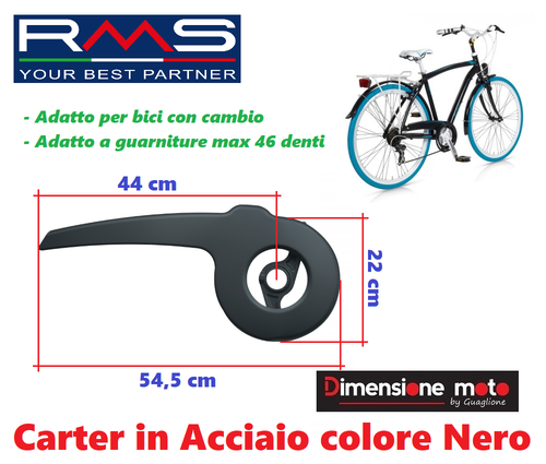 9781 - Carter Paracatena in Acciaio Nero per Triple di Bici 24-26-28 City  Bike | eBay