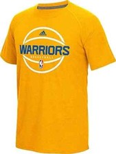 Adidas Men's Golden State Pre-Game Graphic Climacool Ultimate Tee, Gold, Large