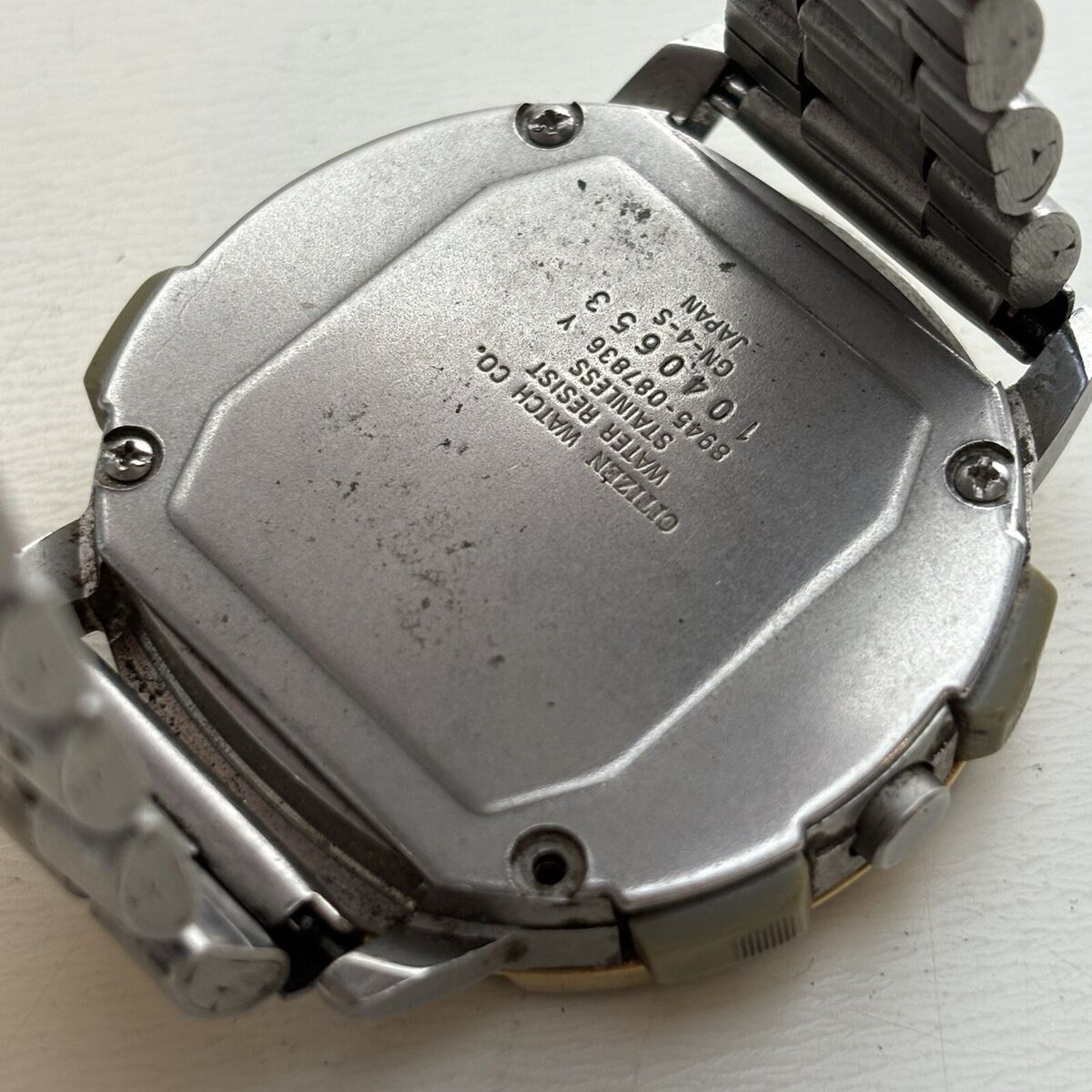 Broken Citizen Wingman Pilot Chronograph LCD 8945-087836 Cal Broken Citizen Wingman Pilot Chronograph LCD 8945-087836 Cal