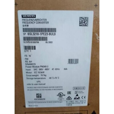New Siemens 6SL3 210-1PE23-8UL0 6SL3210-1PE23-8UL0 G120 POWER MODULE PM240-2