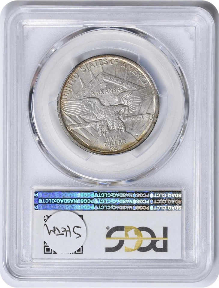 Arkansas Commemorative Silver Half Dollar 1937-D MS66+ PCGS - Image 2 of 2