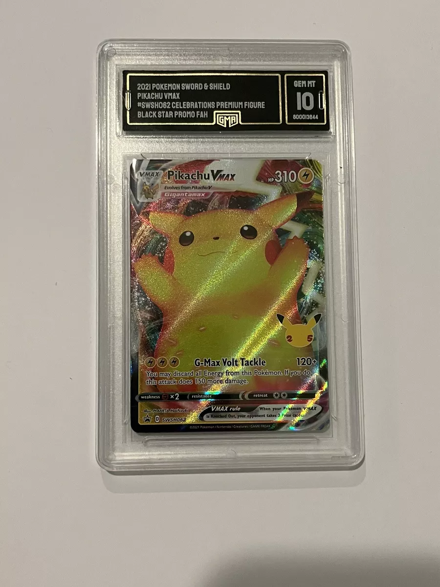 Carta Pokemon Pikachu Vmax Full Art celebrações