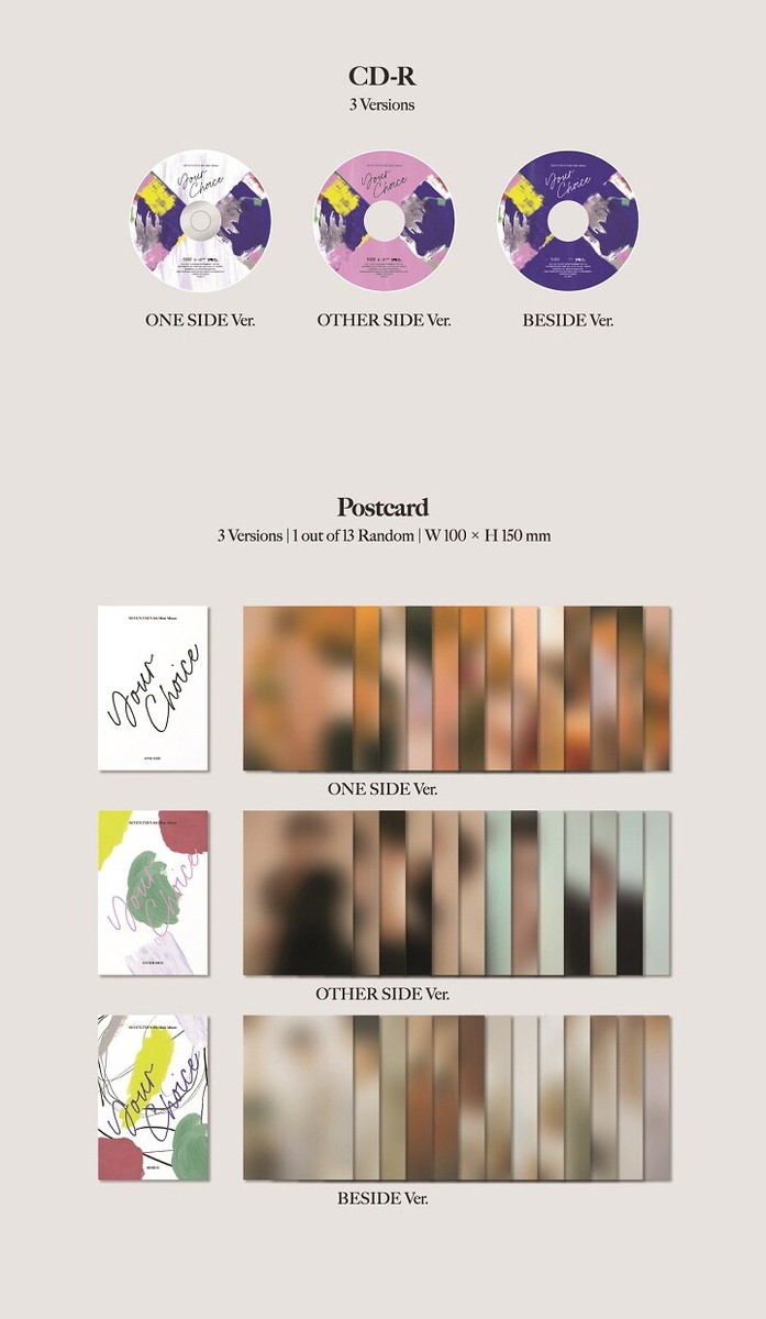 SEVENTEEN - Your Choice (8th Mini Album) CD+Photobook+