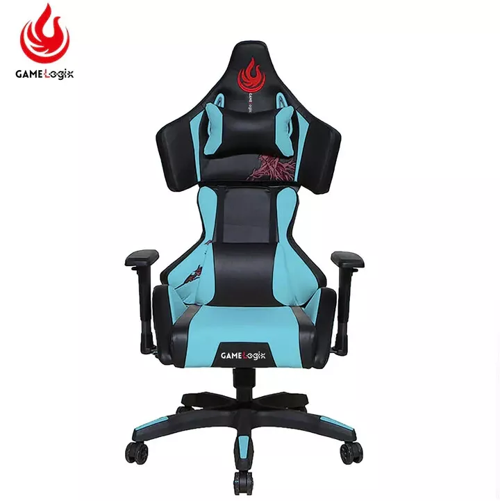 Ergonomic Gaming Chair W/HIGH Back, Lumbar Pad, Neck Pillow and 1