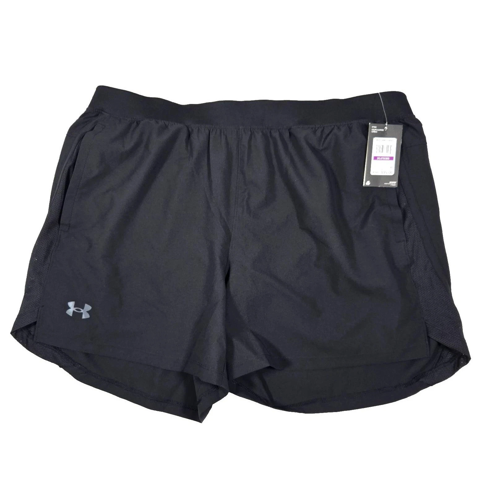 Under Armour Mens Launch 5" Running Shorts Black NWT Size 2XL