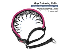 Martingale Prong No Pull Dog Collar - Heavy Duty Nylon, Buckle,Adjustable Med.