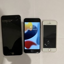 Apple iPhone Lot of 3 Phones - 6 plus, 7, SE -FOR PARTS