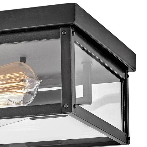 Hinkley Beckham 12" Wide Black Outdoor Ceiling Light - Picture 7 of 10