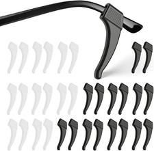 20Pairs Eye Glasses Ear Grippers Silicone Anti slip Eyeglass Holder Ear Hooks Ea