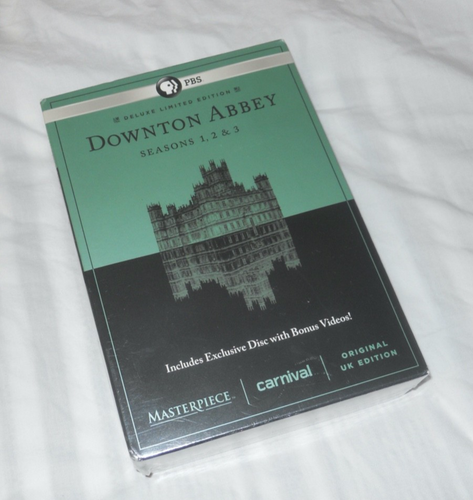 Brandneu Downton Abbey Staffeln 1, 2 & 3 DVD Set Limitierte Auflage Original UK