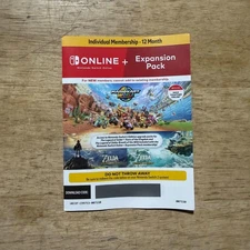 Mario Kart World Expansion Pack Code + 12 Months Nintendo Switch Online NO GAME