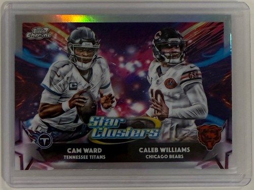 2025 Topps Chrome Cosmic Cam Ward RC / Caleb Williams Star Clusters #SC-1