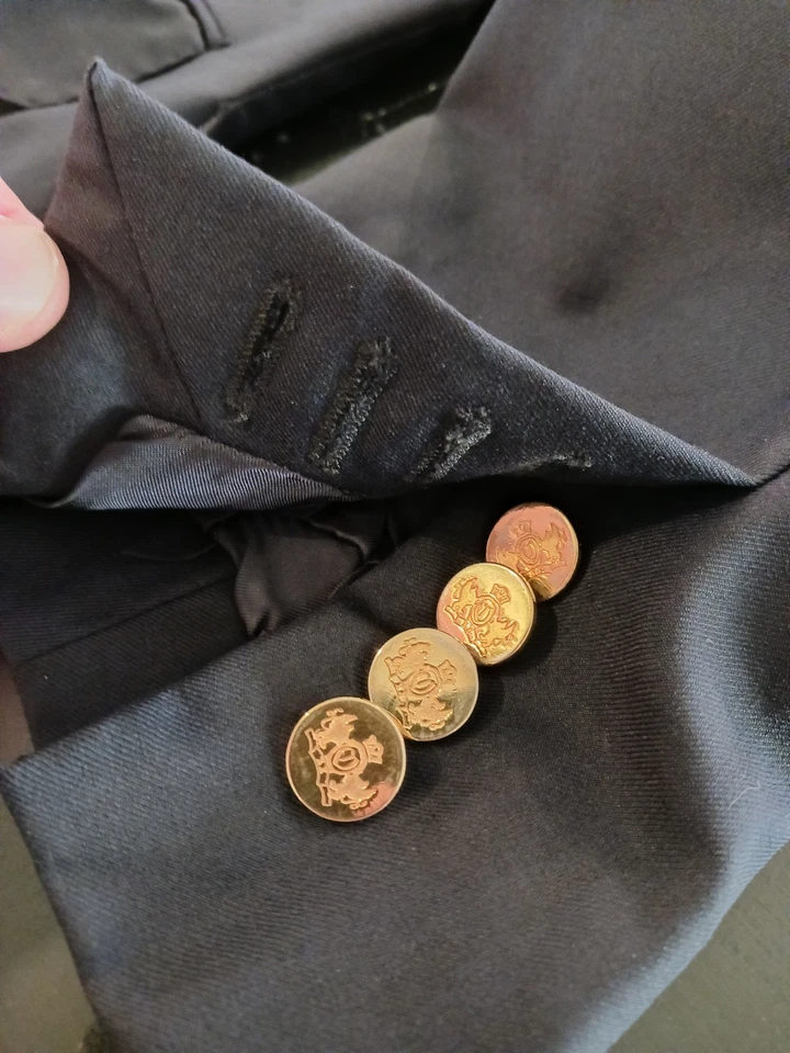 Blazer Oxxford Clothes Botón Dorado Azul Marino Para Hombre SUPER 130s Talla 39R Foto 4 de 4