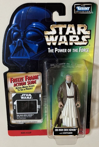 Star Wars Obi-Wan (Ben) Kenobi Lightsaber Power of the Force Freeze Frame Kenner