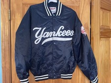 Vintage Navy Blue NEW YORK YANKEES 90 s Majestic Satin Field Jacket, SIZE: MED
