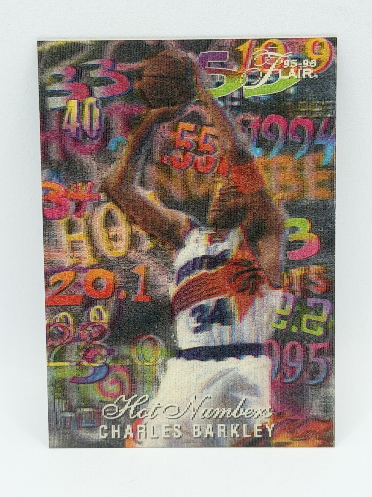 Charles Barkley 1995-96 Fleer Flair Hot Numbers #1 Suns NM