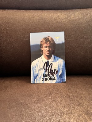 Thomas Doll x Lazio Rom - Repro Autogramm 10.5x14.8