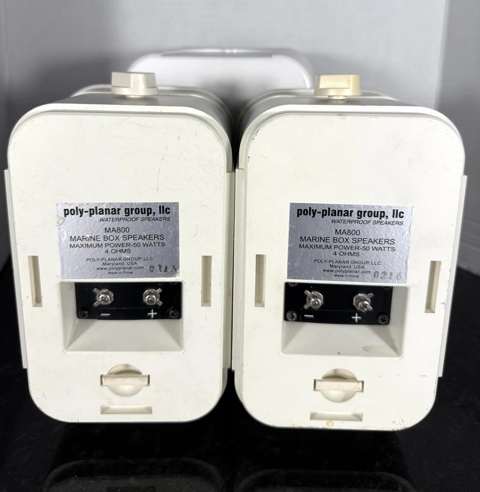 Poly-Planar MA800 MA9060 Marine Waterproof Speakers Bundle White Tested - Image 4 of 4