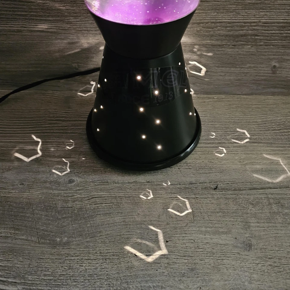 Camel Promo Lava Light Purple Wax Black Starfield Base Tested Works Lamp Lite - Image 3 of 4