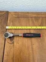SNAP-ON TOOLS USA THNF72 1/4" Drive RED Soft Grip Swivel Round Head Ratchet NEW