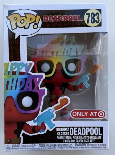Funko - Birthday Glasses Deadpool 783 - Target Exclusive W/ Protector
