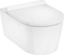hansgrohe EluPura S Wand-WC Set 540 AquaHelix Flush, inklusive WC-Sitz,
