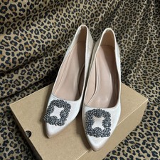 Manolo Blanhnik Dupe Wedding Shoes High Heels Size 9 Women's Only Worn Once