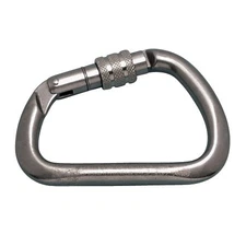 STAINLESS XL CARABINER CLIP SCREW LOCK, 1/2" X 4-1/2", 316 SS