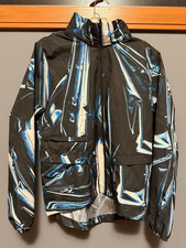 Nike Shield Blue and Black Full Zip Womens Pocket Hooded Jacket - M