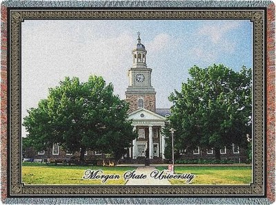 MORGAN STATE UNIVERSITY Tapestry Campus - Throw - Blanket - 54'' x 72'' HBCU
