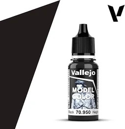 Vallejo Model Color (191) 70.950 Black 18ml