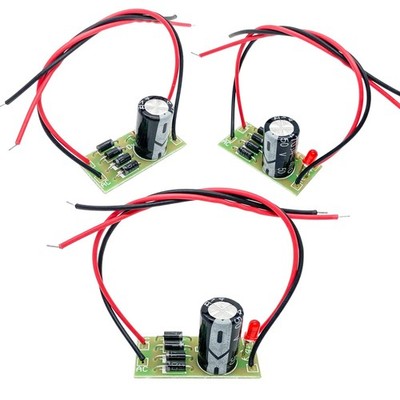 3Pcs AC-DC Converter 6V 12V 24V to 12V 6V Full Bridge Rectifier Filter Power ...