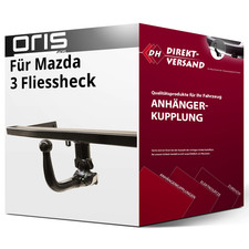 Für Mazda 3 Fliessheck Typ BL (Oris) Anhängerkupplung vertikal abnehmbar neu