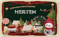 Blechschild 12X18 Cm Weihnachten Aus Herten Deko Geschenk Metall Schild