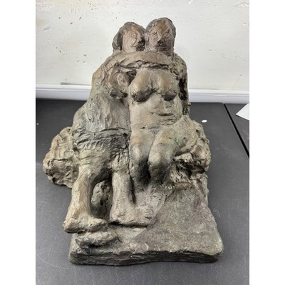 Alfred Hrdlicka 1957 Bronze Sculpture ''Sappho'' Figurative Expressionist Art