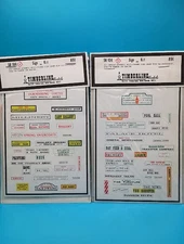 TIMBERLINE MODELS SK-104 A & B SIGN KITS DRAWN FROM PHOTOGRAPHS W/ FRAMING WOOD
