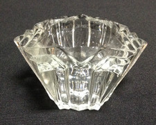 Clear Glass Snowflake star shaped Votive tea light Candle Holder 2"