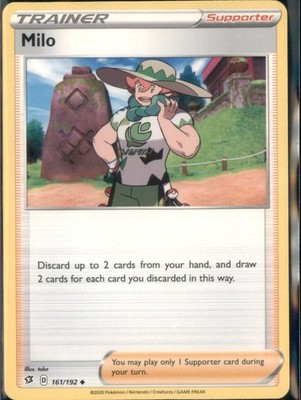 Milo Uncommon SWSH02: Rebel Clash 161/192 NM