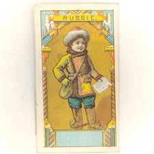 Antique Victorian Trade Card 1881 &ndash; Russia &ndash; 19th Century Color Litho Russie