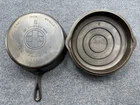 Griswold #8 Cast Iron Chicken Fryer 777, Large Block Logo and Matching Lid 1098B