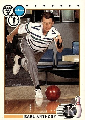 #1 Earl Anthony Kingpins 1990 PBA Bowling Card