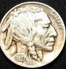 1927 P 5C INDIAN HEAD BUFFALO NICKEL EARLY US TYPE COIN  INDIAN HEAD