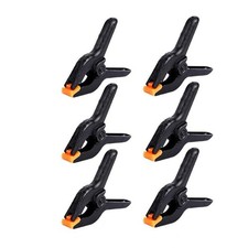 6x 7,6 cm Federklemmen   Robust Kunststoff | ...