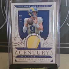 MATTHEW STAFFORD 2025 PANINI NATIONAL TREASURES CENTURY MATERIALS PATCH /99