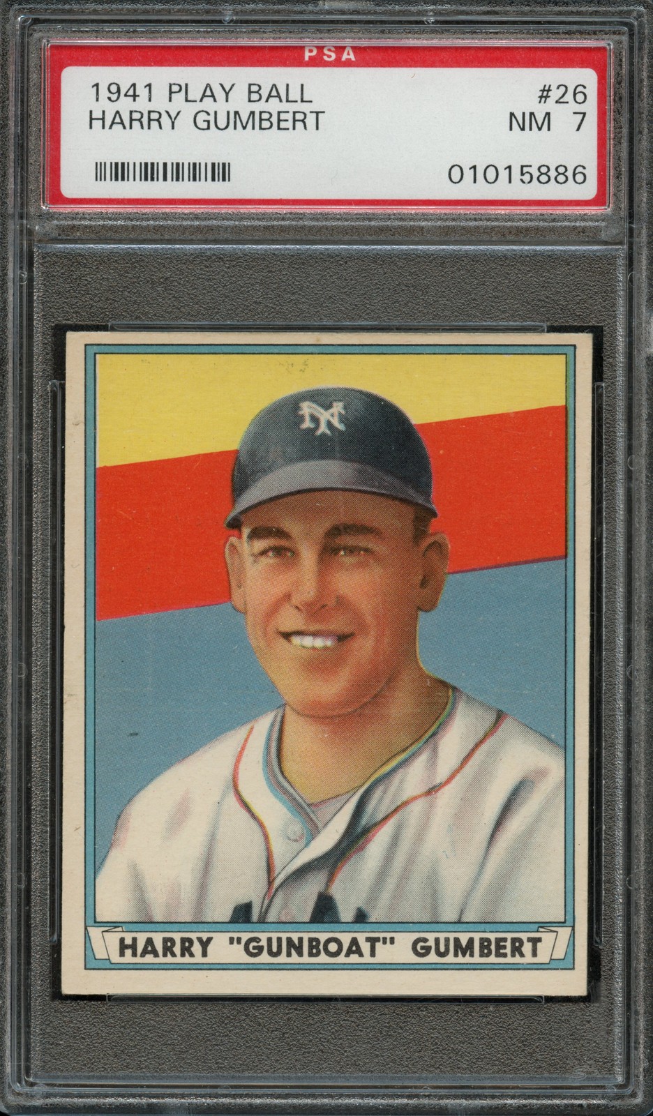 BB - 1941 - PLAY BALL - #26 - HARRY GUMBERT - PSA 7 (NM)