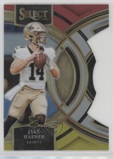 2023 Panini Select Premier Level Red & Yellow Prizm Die-Cut Jake Haener 11oh
