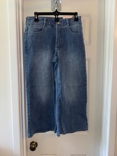 NYDJ Cool Embrace Wide Leg Denim Crop Jeans COMPASS sz 6