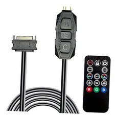 ARGB Controller Kit for PC RGB Case Fans, ARGB Splitter, SATA Power RGB Fan