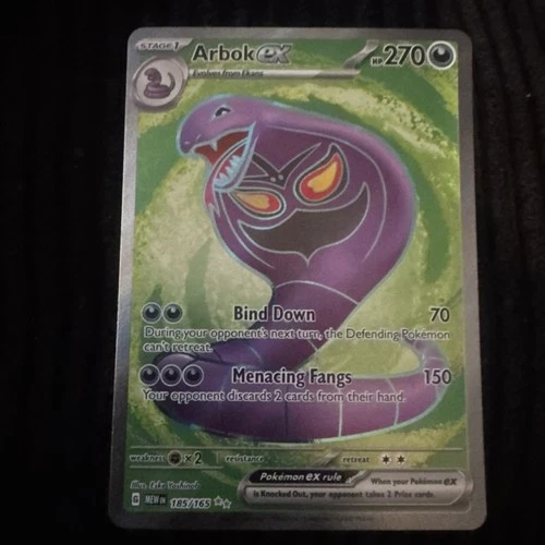 Arbok ex 185/165 - Double Rare - Holo - 2023 Scarlet & Violet 151