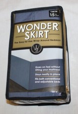 New Wrap-Around Wonderskirt Twin Bed Skirt in Blue - Bedding